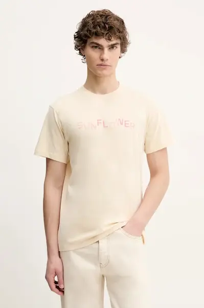 Bavlněné tričko Sunflower bílá barva, s potiskem, 2038.