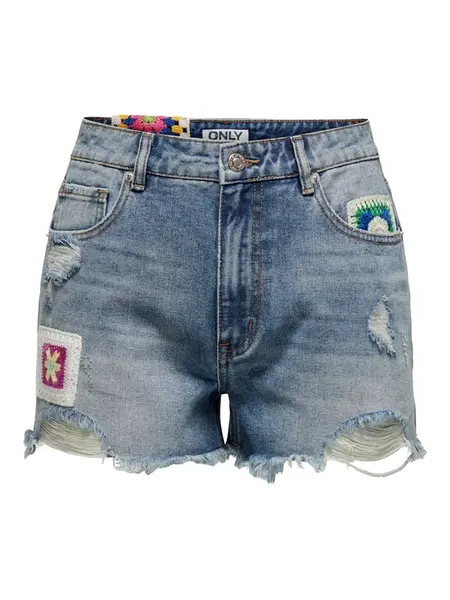 ONLY Džínsy 'Zuma'  modrá denim / zelená / ružová / biela