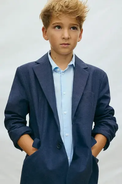 Dětské sako ze směsi lnu Mayoral