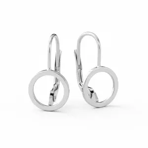 Soliter Minimalistické strieborné visiace náušnice 431 001 02871 04