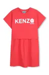 Kenzo Kids Dětské bavlněné šaty Kenzo Kids