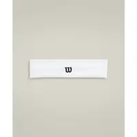 Wilson U LOGO WIDE HEADBAND Sportovní čelenka, bílá, velikost UNI