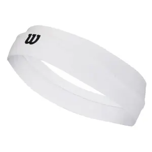 Wilson U LOGO WIDE HEADBAND Sportovní čelenka, bílá, velikost UNI