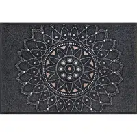 Esposa DVEŘNÍ ROHOŽKA, 50/75 cm, antracitová, béžová