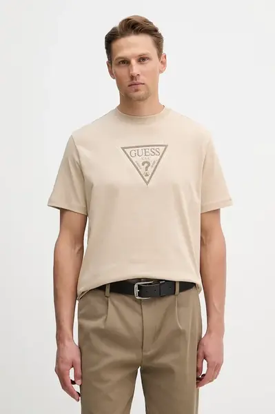 Bavlněné tričko Guess TERRY