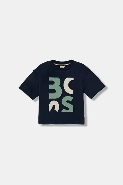 Dětské bavlněné tričko BOSS