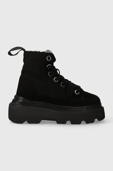 Semišové sněhule Inuikii Matilda Shearling černá barva, 1002.002.0011.000