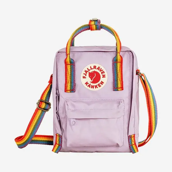 Ledvinka Fjallraven Kanken Rainbow Sling fialová barva, F23623.457.907-907
