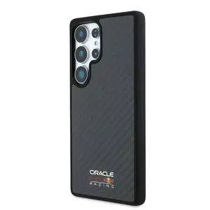 Zadní kryt Red Bull Carbon Shiny Logo MagSafe pro Samsung Galaxy S25 Ultra, black