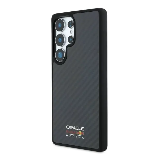 Zadní kryt Red Bull Carbon Shiny Logo MagSafe pro Samsung Galaxy S25 Ultra, black
