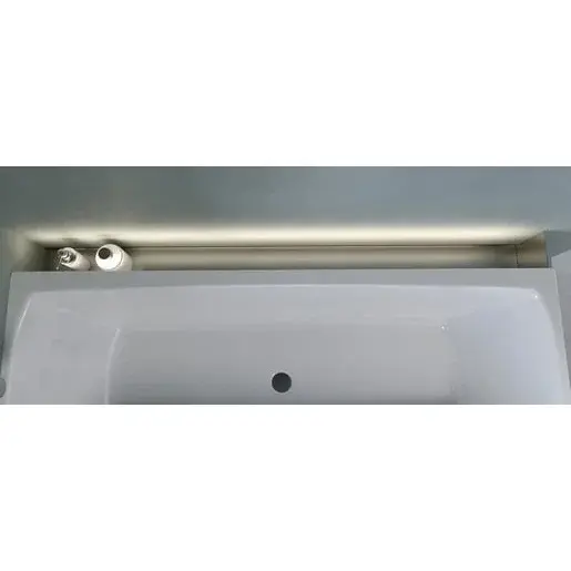 Polysan Nix nerezový vaňový výklenok 170 cm, inštalácia do rohu 72462