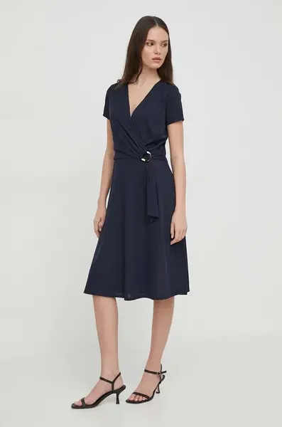 Šaty Lauren Ralph Lauren tmavomodrá barva, mini, 250868161