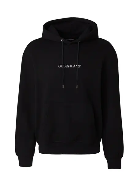 GUESS JEANS Mikina  čierna / biela