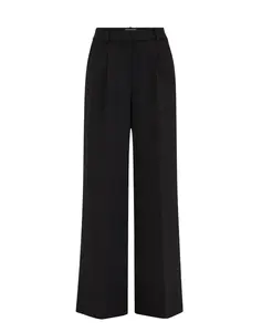 WE Studio Plisované nohavice  čierna