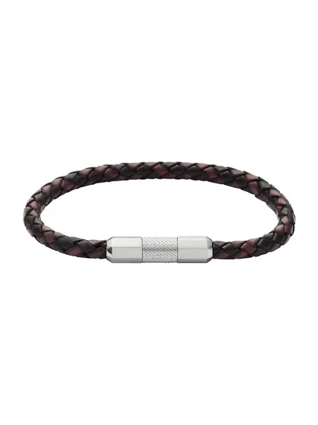 FOSSIL Náramok 'KNOX'  čierna / strieborná