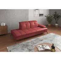 Sit & More LENOŠKA, textil, kůže, červená