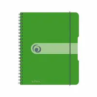 Herlitz - Blok spirálový A5/80 listů, čtvereček jablkově