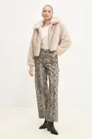 Bunda Answear.LAB dámská, béžová barva, přechodná, oversize