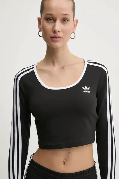 Tričko s dlouhým rukávem adidas Originals 3S LS CROP