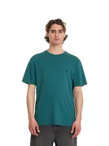 Volcom pánské tričko Stone Blanks Bsc Sst Rifle Green | Zelená | Velikost L | 100% bavlna