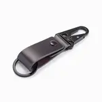 Ombre Men's key ring with snap hook - black