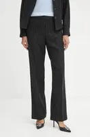 Vlněné kalhoty MICHAEL Michael Kors jednoduché, high waist, MF43015F2A