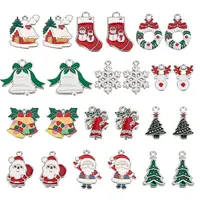 48Pcs 12 Style Alloy Enamel Pendants