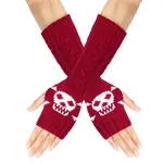 Acrylic Fiber Knitted Mittens Fingerless Gloves
