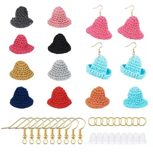 DIY Woven Wool Yarn Hat Dangle Earring Making Kits