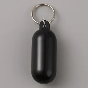 Plastic Pill-shape Floating Pendant Keychain