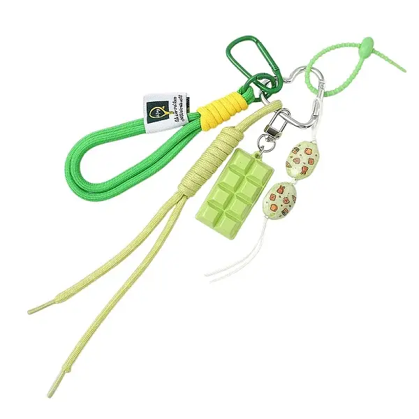 Bread Acrylic & Braided Polyester Rope Pendant Decorations