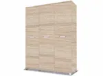 Šatní skříň Maximus M3 Barva korpusu: Dub - sonoma, Rozměry: 150 cm