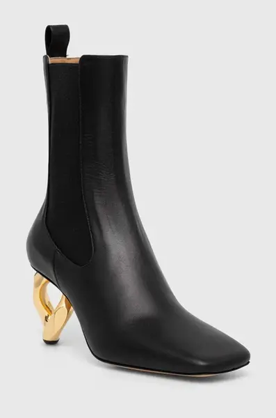 Kožené kotníkové boty JW Anderson Chain Heel