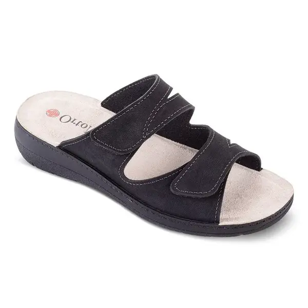 Dámské ortopedické pantofle na klínku černé vel. 42