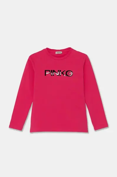 Pinko Up  Dětské bavlněné tričko s dlouhým rukávem