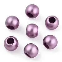 Spray Painted Acrylic European Beads