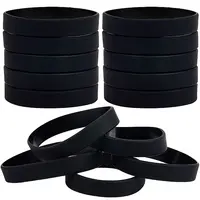 Flat Plain Silicone Cord Bracelet for Men Women
