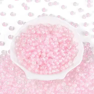 FGB Inside Colours Transparent Glass Seed Beads