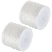 2 Rolls Flat Elastic Crystal Spandex String