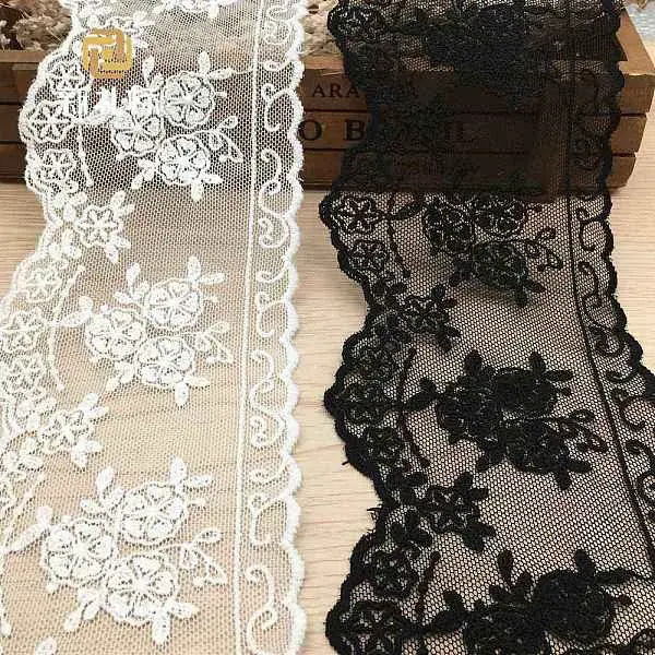 Polyester Flower Lace Fabric Trim