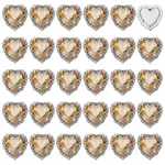 30Pcs Brass with Glass Sew on Rhinestone