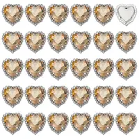 30Pcs Brass with Glass Sew on Rhinestone