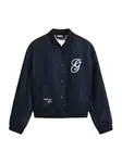 GANT Prechodná bunda 'VARSITY'  tmavomodrá / biela