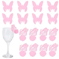 24Pcs 2 Styles Acrylic Wine Glass Charms