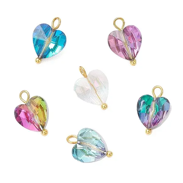 Transparent Glass Charms