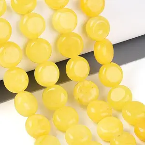 Dyed Natural White Jade Beads Strands