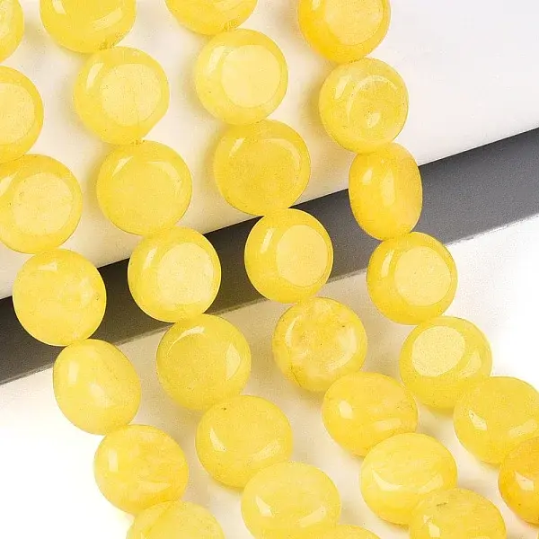 Dyed Natural White Jade Beads Strands