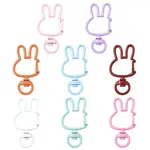 14Pcs Spray Painted Eco-Friendly Alloy Swivel Snap Hook Clasps