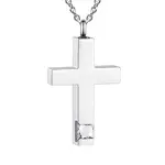 Cross Urn Ashes Pendant Necklace