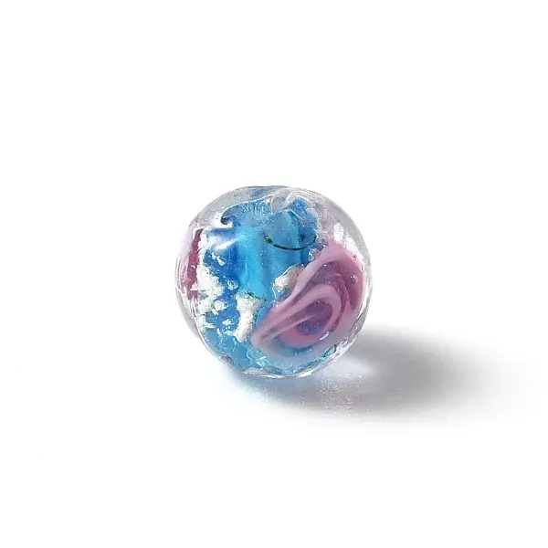 Handmade Silver Foil Glass Lampwork Beads